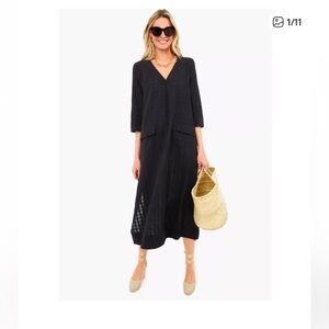 Pomander Place Black Carolina Caftan Cover Up Dress size L